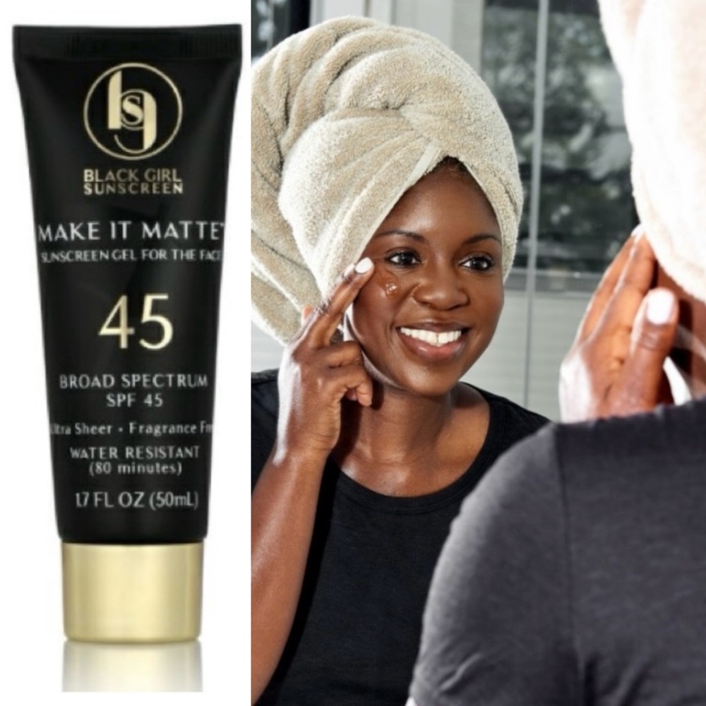 Black Girl Sunscreen Make It Matte Gel For The Face SPF 45